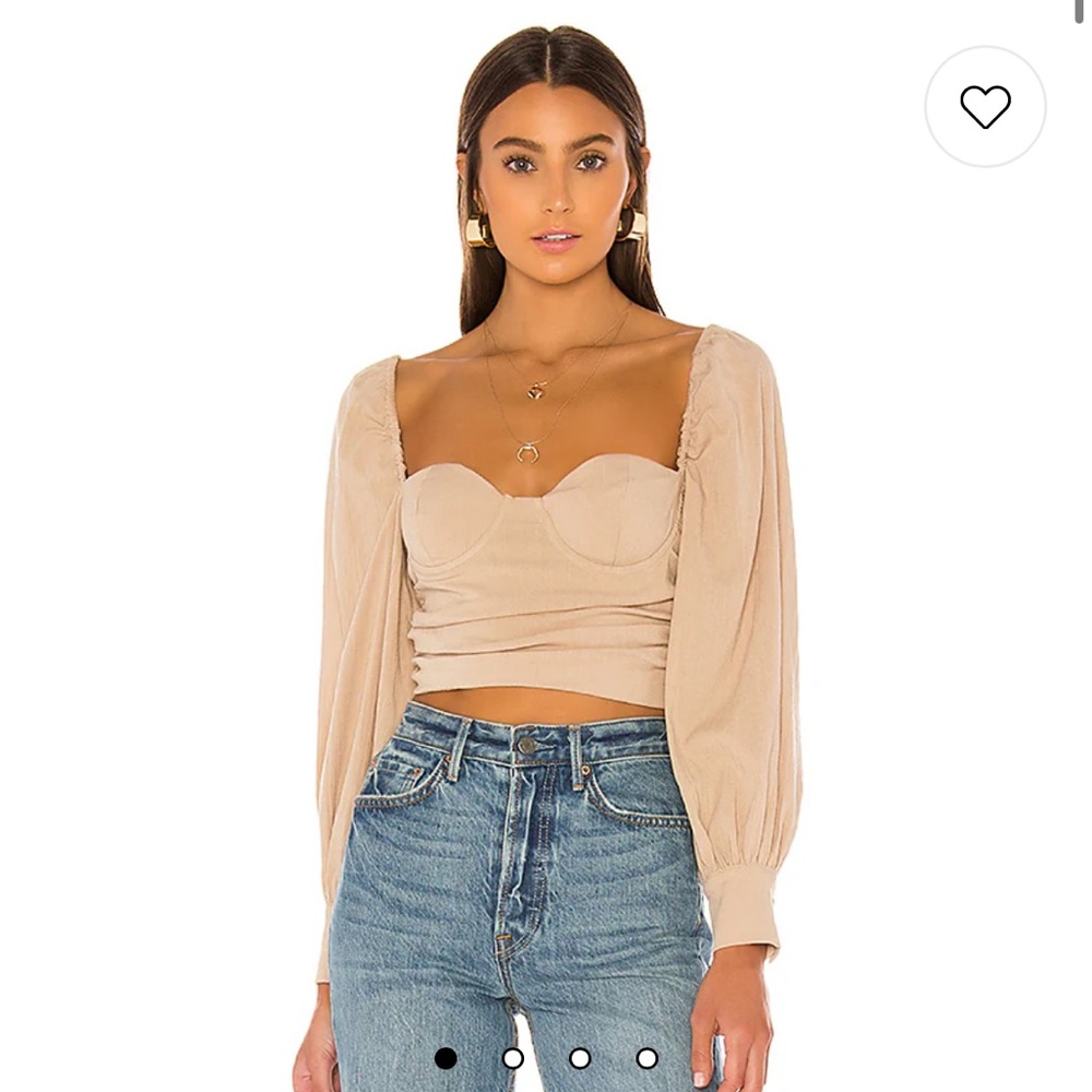REVOLVE Majorelle tan top size medium